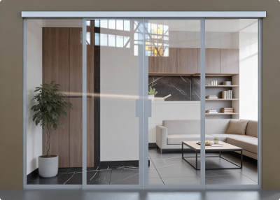 Уно белый профиль прозрачное стекло